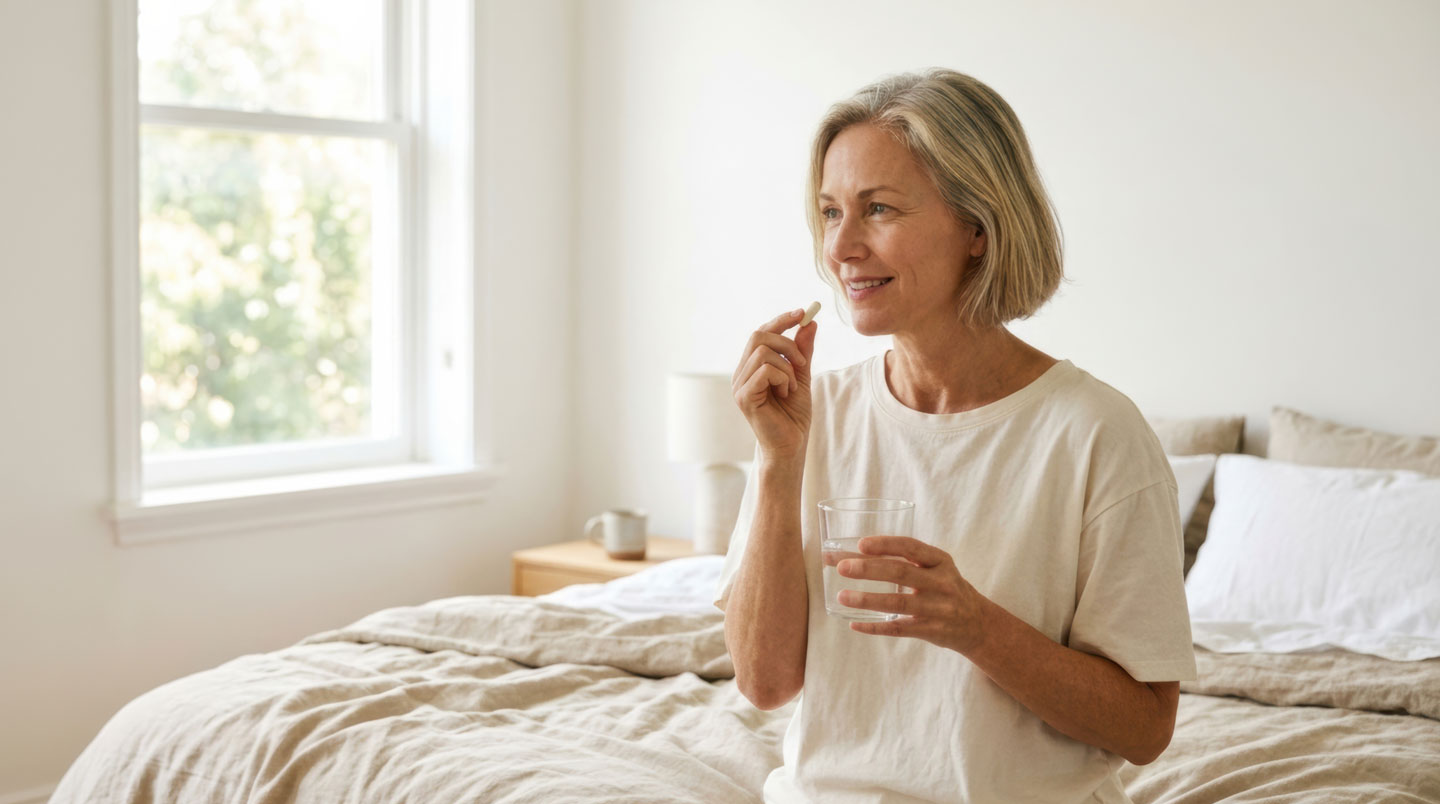 Infographie plate représentant trois profils utilisateurs avec leurs dosages de collagène en gélules associés